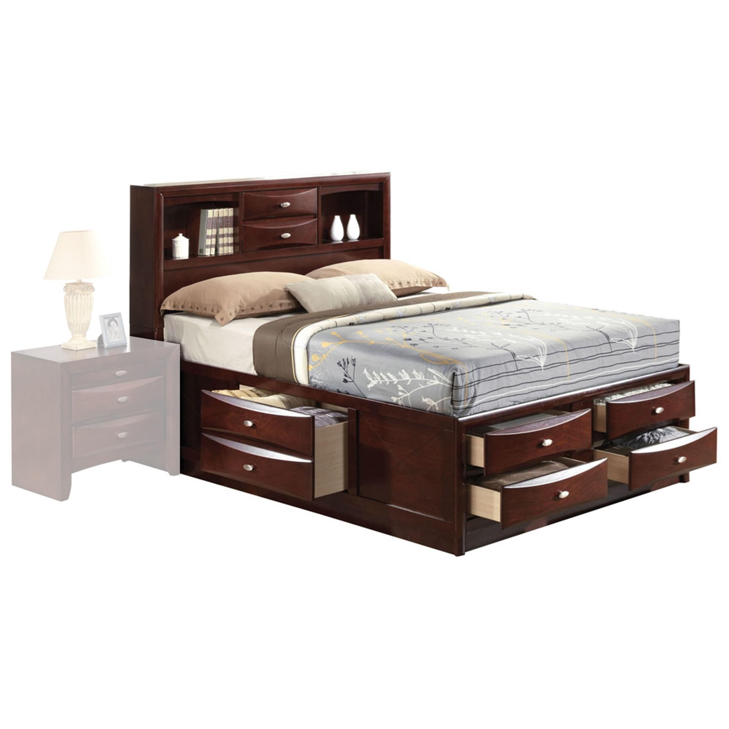 Acme Furniture Ireland Storage Espresso 21600Q KIT Queen Bed w